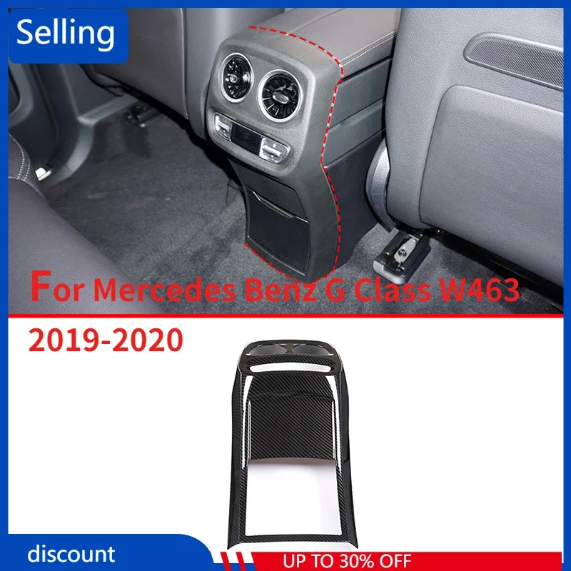 

Car Interior ABS Rear Air Conditioning Vent Frame Cover Trim Accessories For Mercedes Benz G Class W463 2019-2020