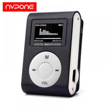 휴대용 미니 MP3 플레이어, 음악 스테레오 스피커 클립 LCD 디스플레이, TF 카드 지원, 노이즈 캔슬링, 스포츠 학생용 워크맨