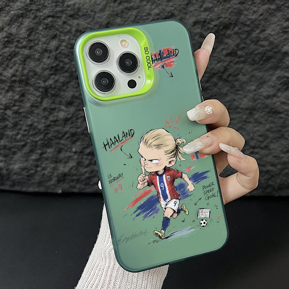 Silver Football Stars Themed Phone Case Cover