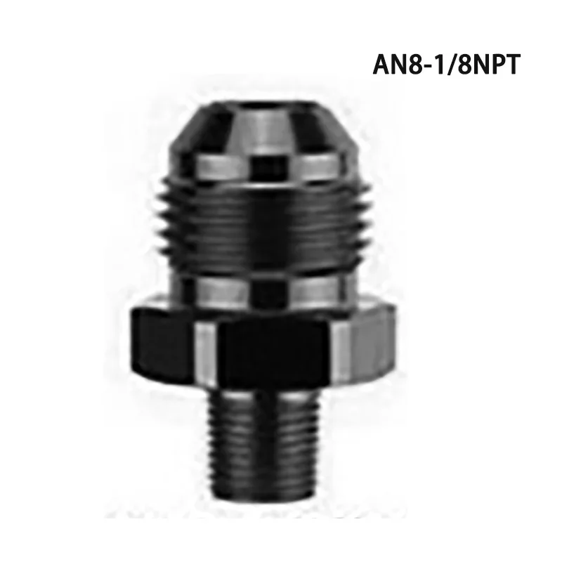 AN4 AN6 AN8 AN10 AN12 To 1/8 1/4 3/8 1/2 3/4 NPT Oil-cooled Universal Straight Fuel Hose Adapter Pipe Thread Fitting fuel hose adapter