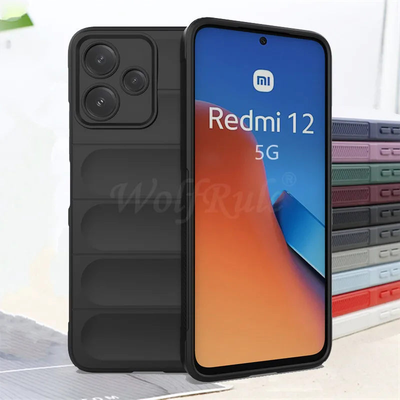 чехол на For Xiaomi Redmi 12 Case Original Leather Phone Cover For Carcasa  Redmi 12 Wallet Funda Para Coque Redmi12 Mujer Hoesje - AliExpress