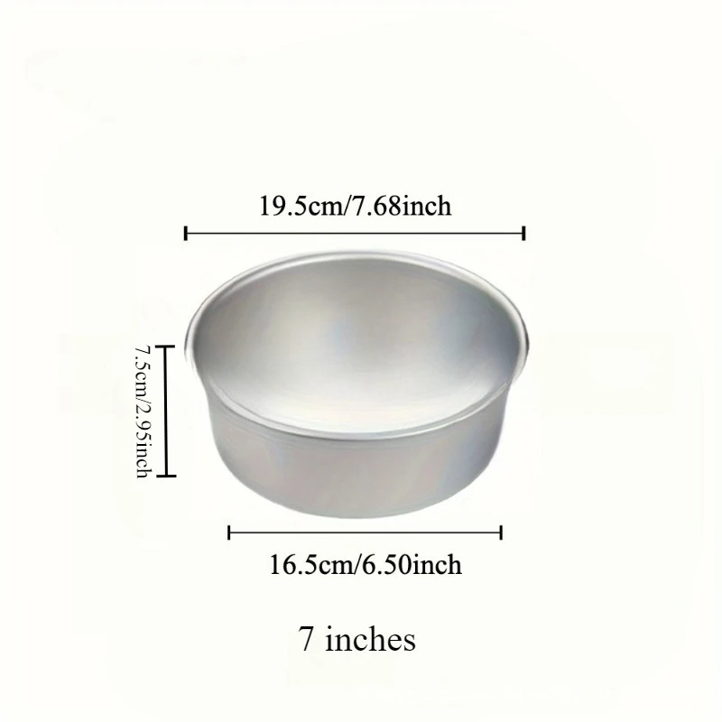 Aluminium ronde cakevorm met vlakke bodem - 18 cm