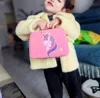 Kid Safe Girl Makeup Kit Set Unicorn Mermaid Box Pretend Role Play Beauty Cosmetic Bag Lipstick Nail Polish Washable Gift Toy 3