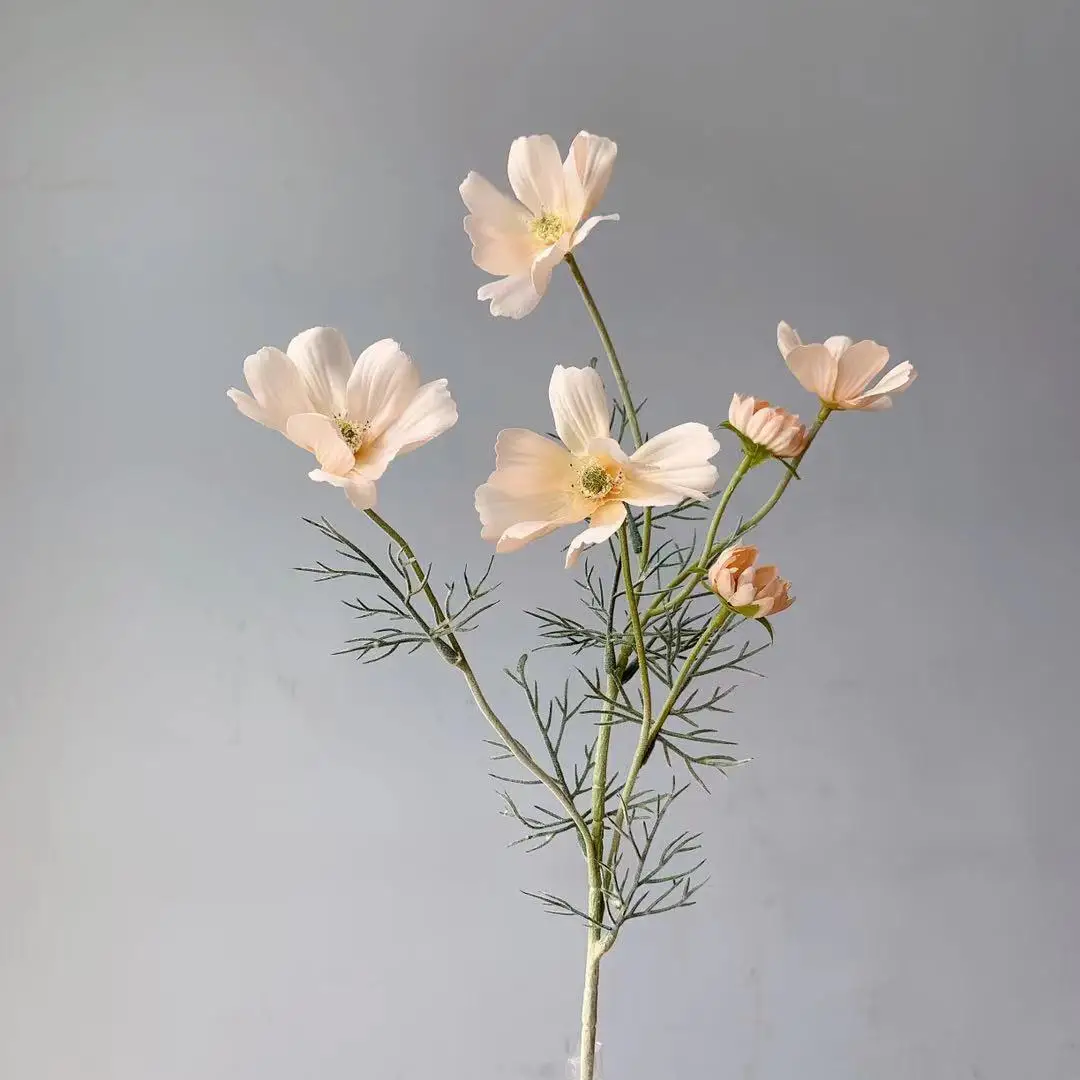 1 Stück Kamillen Seiden-Kunstblume 60cm Weiße Gänseblümchen Künstliche Blumen Raumdekoration Hochzeit Heim Tischdekoration DIY Bouquet – Detail 29