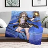 Game Honkai: Star Rail Anime Blanket Fluffy Soft Blankets for Bed Furry Winter Warm Throw Sofa & Throws Double Decorative Custom 3
