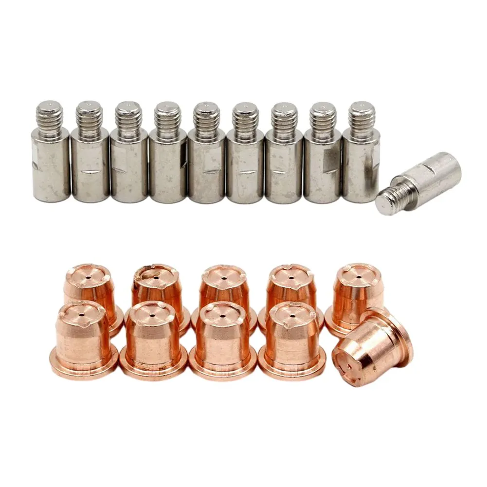 

Электродная насадка, плазменные инструменты для пайки, Φ 10, 10 дюймов, 20 шт., 25 режущих элементов, электрод подходит для Trafi Met