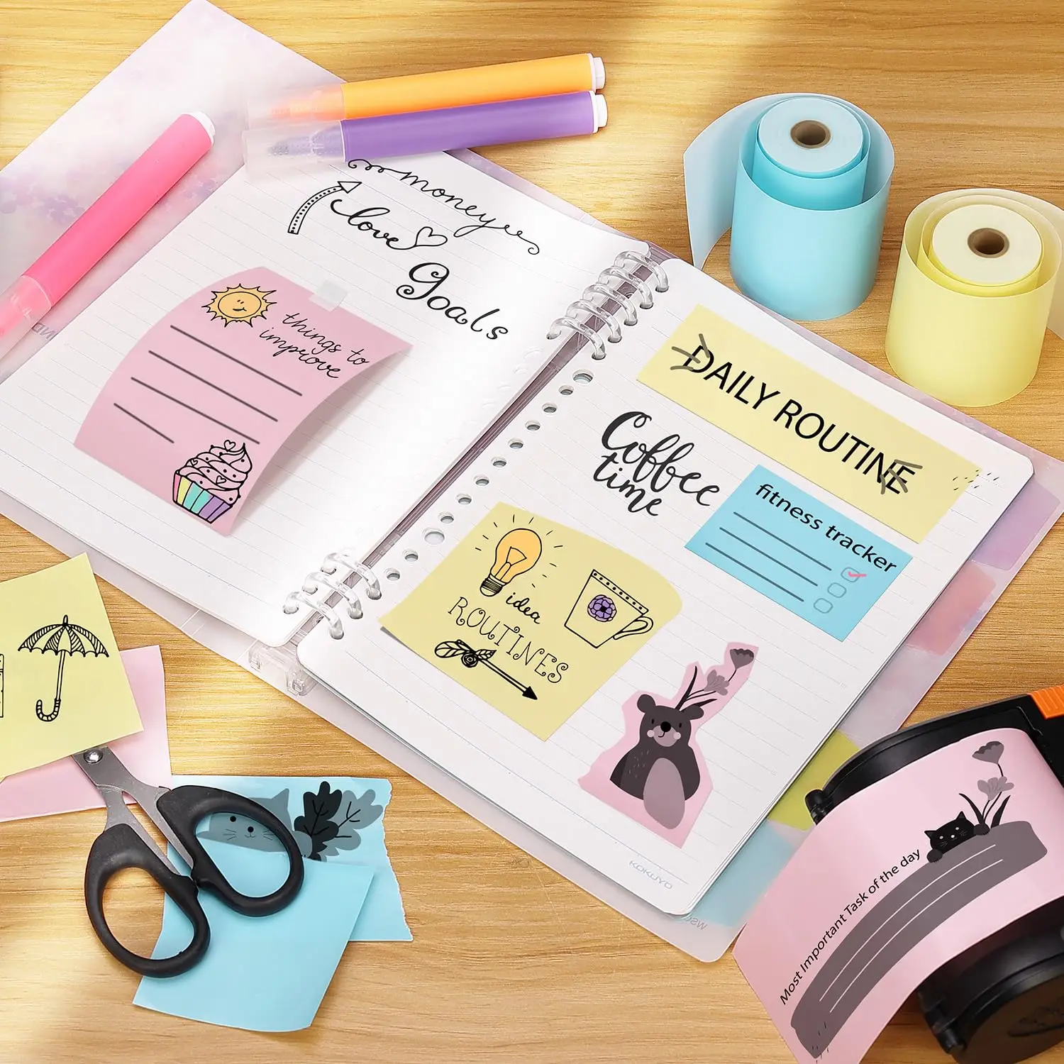 Color/White Thermal Paper Roll 5.7x3cm/5.7x4cm - Durable and smooth POS cash register printing, compatible with most printers