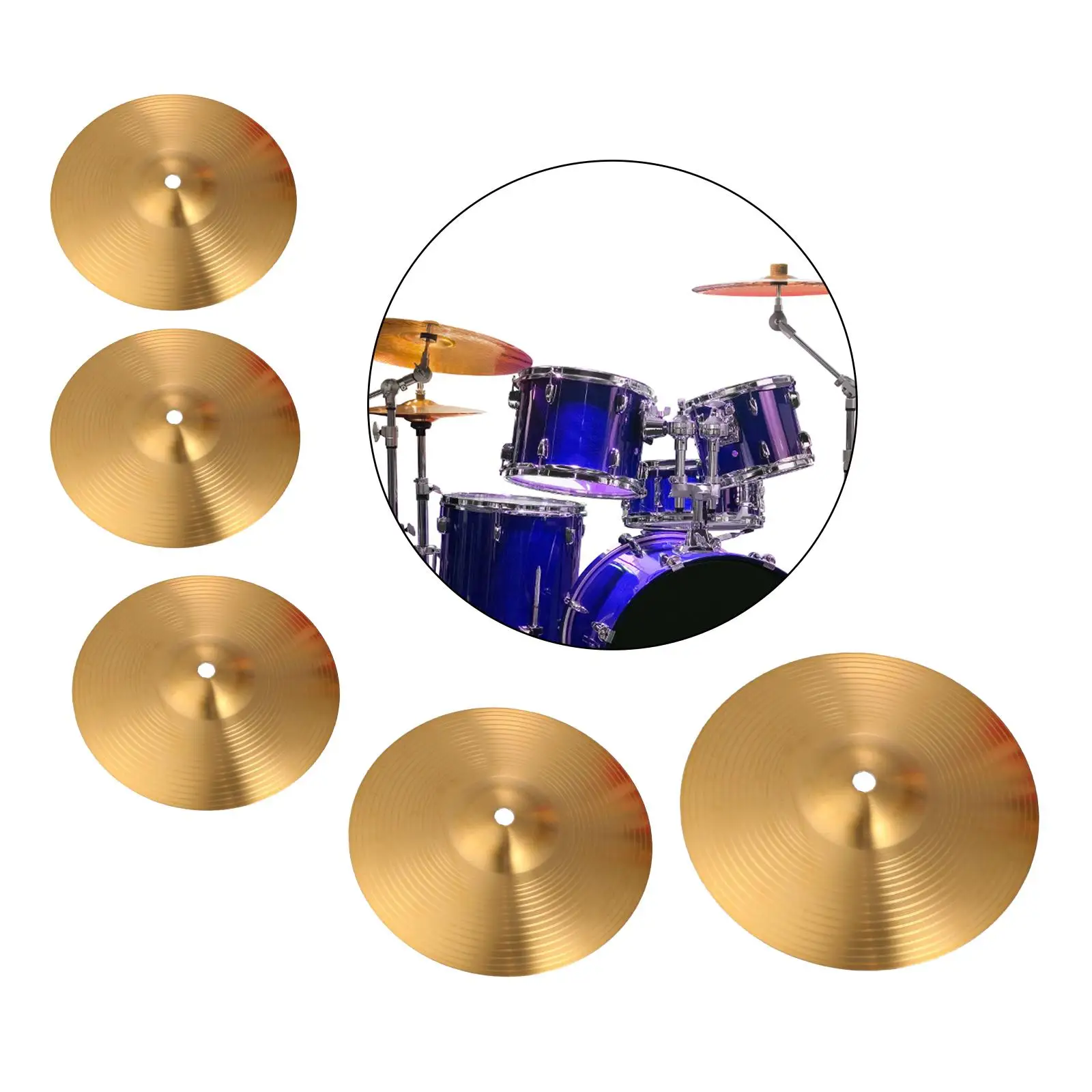 Crash Cymbal Drum Drum Players Percussion Instruments Beginner Drummers Traditional Performance Brass Alloy Cymbals drum cymbal kit