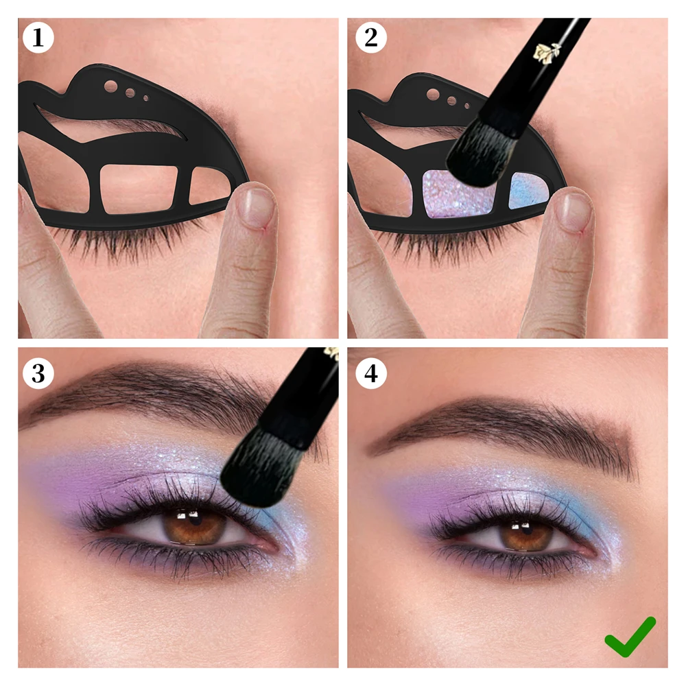 Eyeshadow Stencils Eyeshadow Shaper Make Up Stencils Eye Makeup Tools Eye Makeup Aid Tool Eye Liner Applicator For Beginners