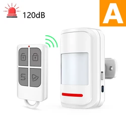 Advanced Infrared Motion Sensor Alarm with High - Decibel Alert and Remote Control Functions (1 PIR 1 Remote)