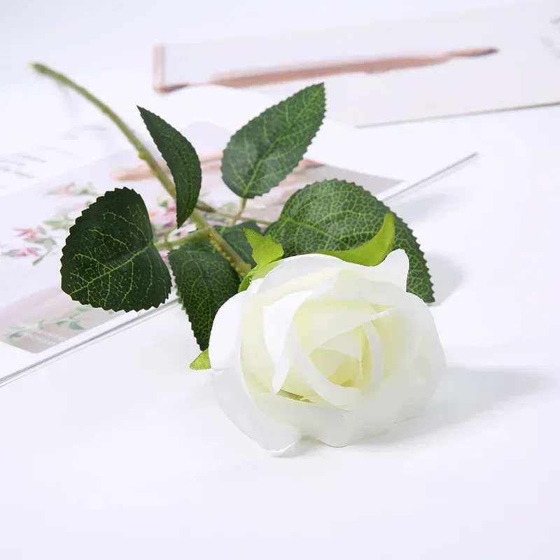 12 Rose Artificiali In Velluto Blu Navy | Stelo Lungo 50 Cm Per Bouquet E Centrotavola | Fiori Finti Di Qualità