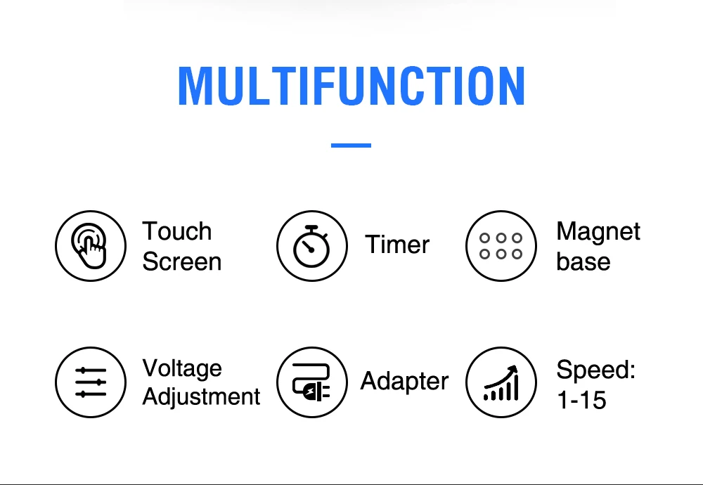 modo comutação mini touchpad display led com