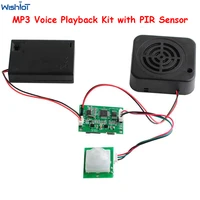 DIY MP3 Music Voice Playback Kit with PIR Sensor Sound Recording Module USB Download Support TF Card for Gift Store Welcomer 1