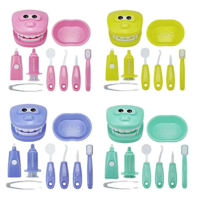 Kids Simulation Dentist Play Set Doctor Medical Kit Pretend Play House Toys Hygienic Habbit Cultivation Role Game for Baby doctor play set doctor nurse toys doctor toys kit dentist play set