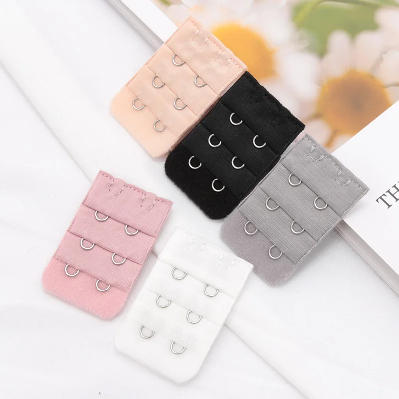 5Pcs/Set Buckle Ladies Useful Bra Extender Elastic Extension Strap Hook Adjustable Belt Intimates Handmade Women DIY Accessories
