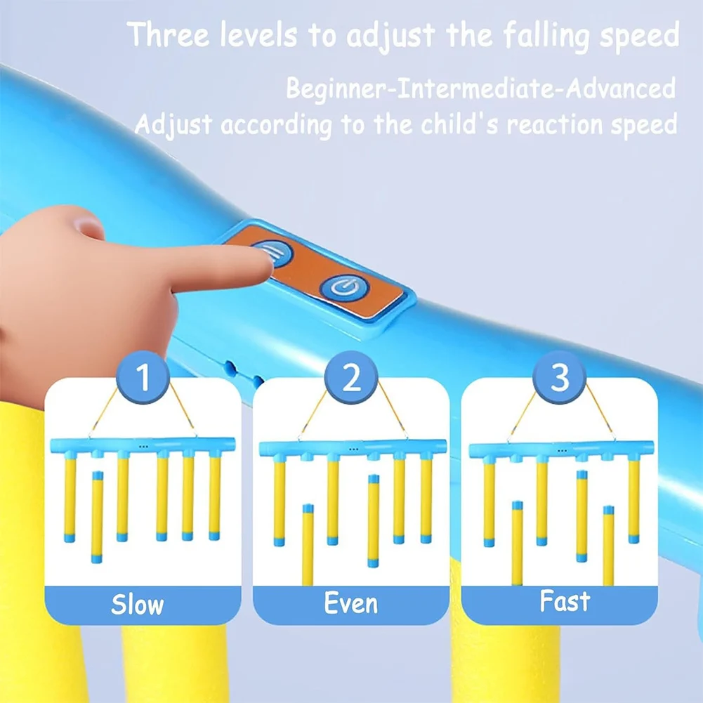 1/2Pcs Challenge Falling Sticks Game Kids Stick Catching Toy Training Reaction Ability Educational Parent-Child Interactive Toys