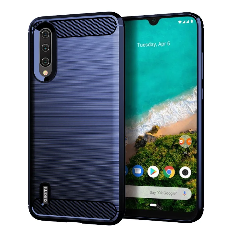 For Xiaomi A3 Mi A3 Case Soft Silicone Protective Back Cover for xaomi mia3 mi a3 Carbon Fiber Soft Phone Cases Coque Fundas 4
