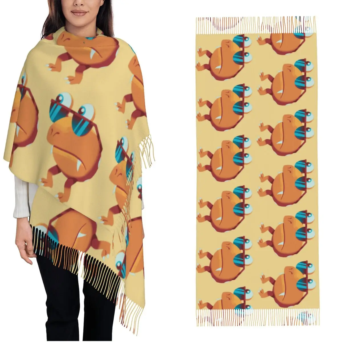 

Pikmin Cool Bulborb Scarf for Women Fall Winter Pashmina Shawl Wrap Large Shawl Scarf for Ladies