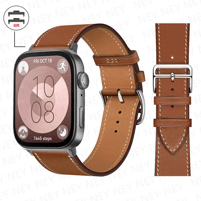 Premium Leather Strap for Smart Watch - Replacement Sport Bracelet Wristband Accessories Belt