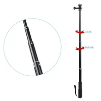 93cm Aluminum Alloy Extendable Handheld Selfie Stick Telescoping Pole for GoPro Hero 9 8 7 6 5 4 3 OSMO Action Xiaoyi SJCAM Eken - Image 3