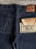 Red Bronson Retro 70s Original Color Denim Red Ear Straight Leg Jeans Loose Fit mid Waist Long Pants Casual Trousers