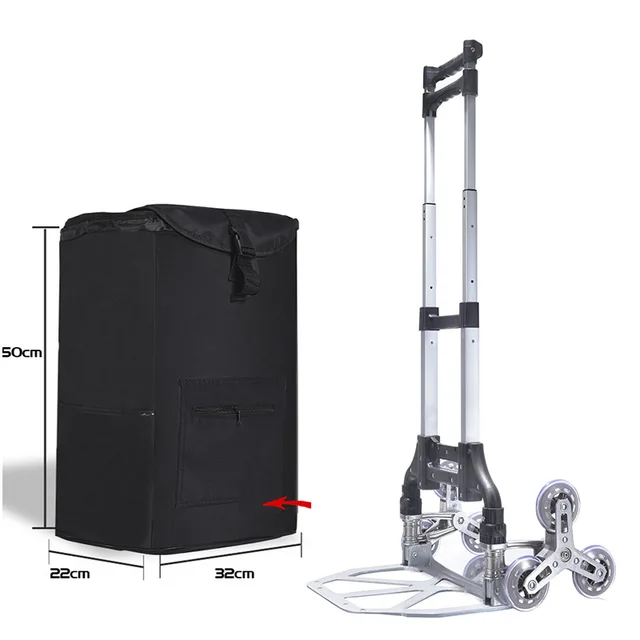 Az Emeleti Rakományhoz 330 Font Lépcsőn Mászó Kocsi All Terrain Lépcső Hand Truck Bungee Cord Hordozható Bevásárló - Image 2