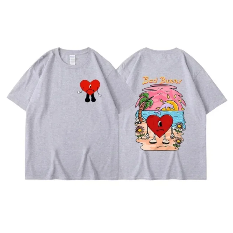 Bad Bunny T-shirt Women's T-shirt Casual T-shirt Summer Street Short Sleeve Fashion Harajuku T-shirt Clothing 3