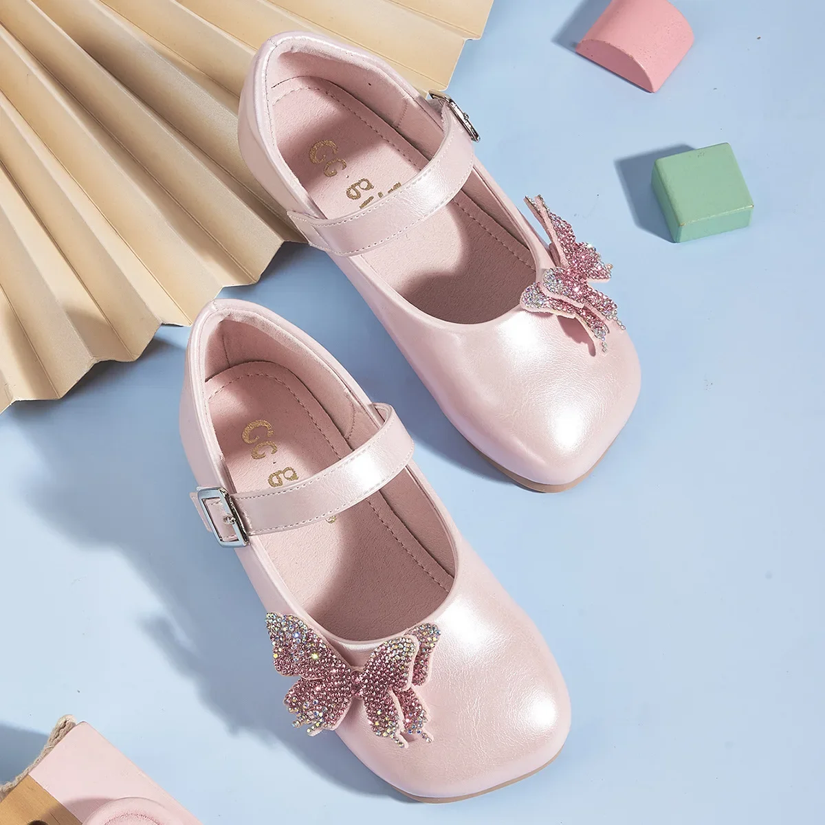 New Girls' Princess Shoes Soft Sole Fashion Bow Children's Leather Shoes Baby Kid's Casual Flats 3-10 Years Old