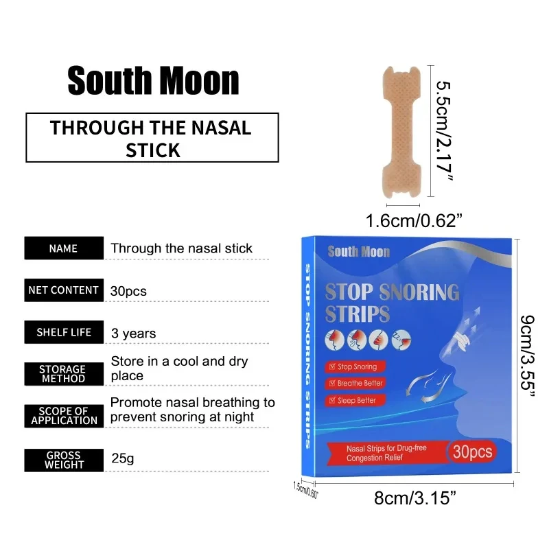 Nose Breathing Patches Breath Nasal Strips Improve Sleep Strong Anti Snoring Nasal Strip Nasal Congestion Relief Household Goods