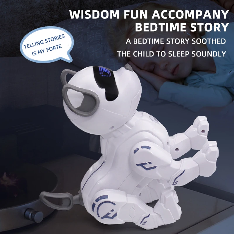 RC Robot Electronic Dog Robot Dog Stunt Walking Dancing Toy Intelligent Touch Remote Control Electric Pet for Children's Toys