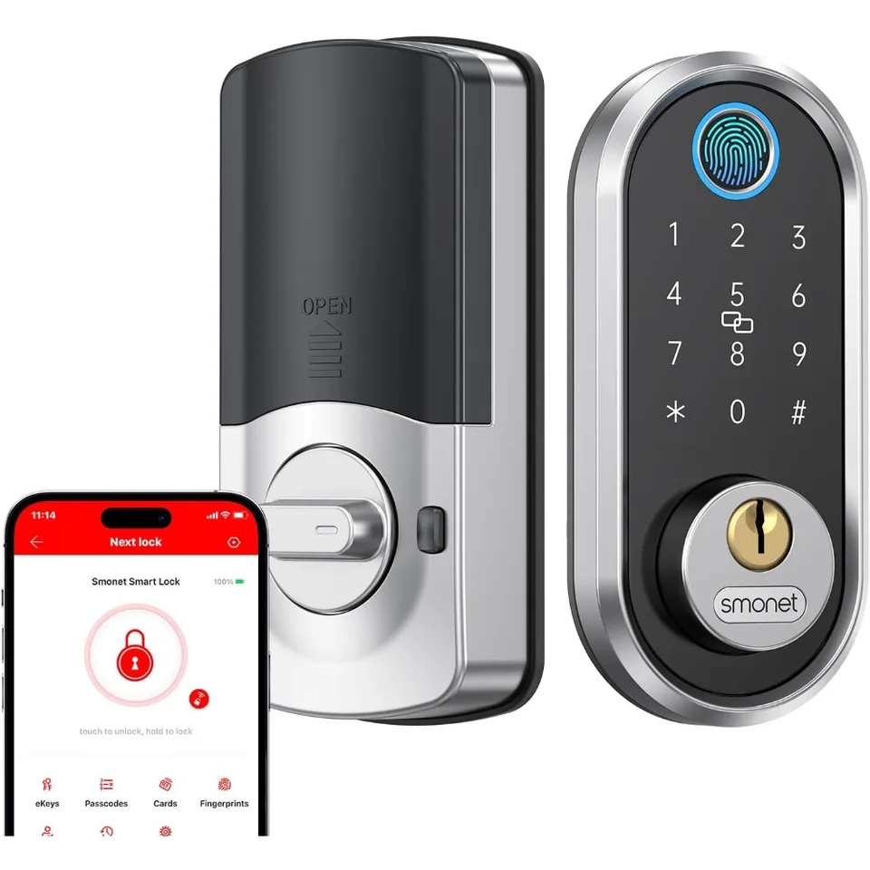 Smart Fingerprint Keyless Touchscreen Door Lock