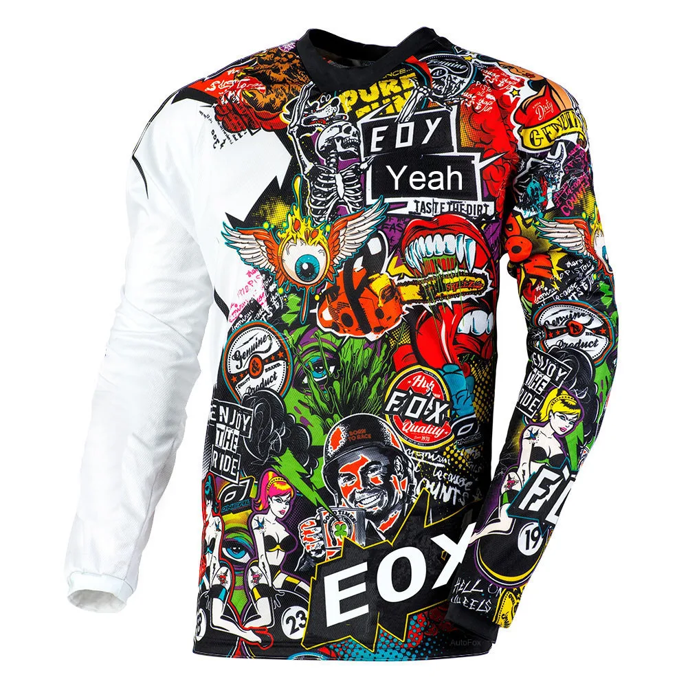 Men's jersey Motocross Adult Dirt Race Summer Breathable Motocross Jersey ATV MX UTV BMX Off-road Bicycle Jersey T-shirt 2