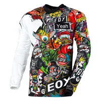 Men's jersey Motocross Adult Dirt Race Summer Breathable Motocross Jersey ATV MX UTV BMX Off-road Bicycle Jersey T-shirt 2