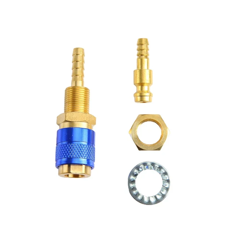 Water Cooled Gas Adapter Quick Connector Fitting For TIG Welding Torch or MIG Plug M6/M8
