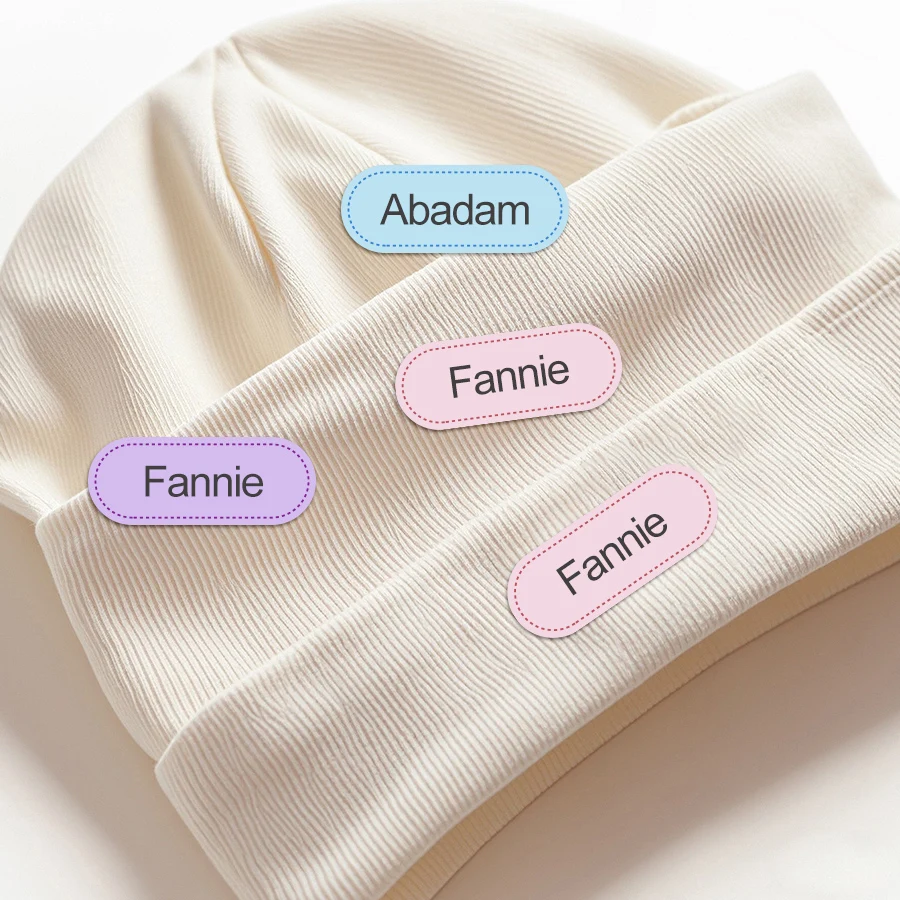 Labels for Ironing-for Cotton-Personalized for School,Sport,Club,Retirement Home,for Clothes,DIY Accessories,Machine Washable