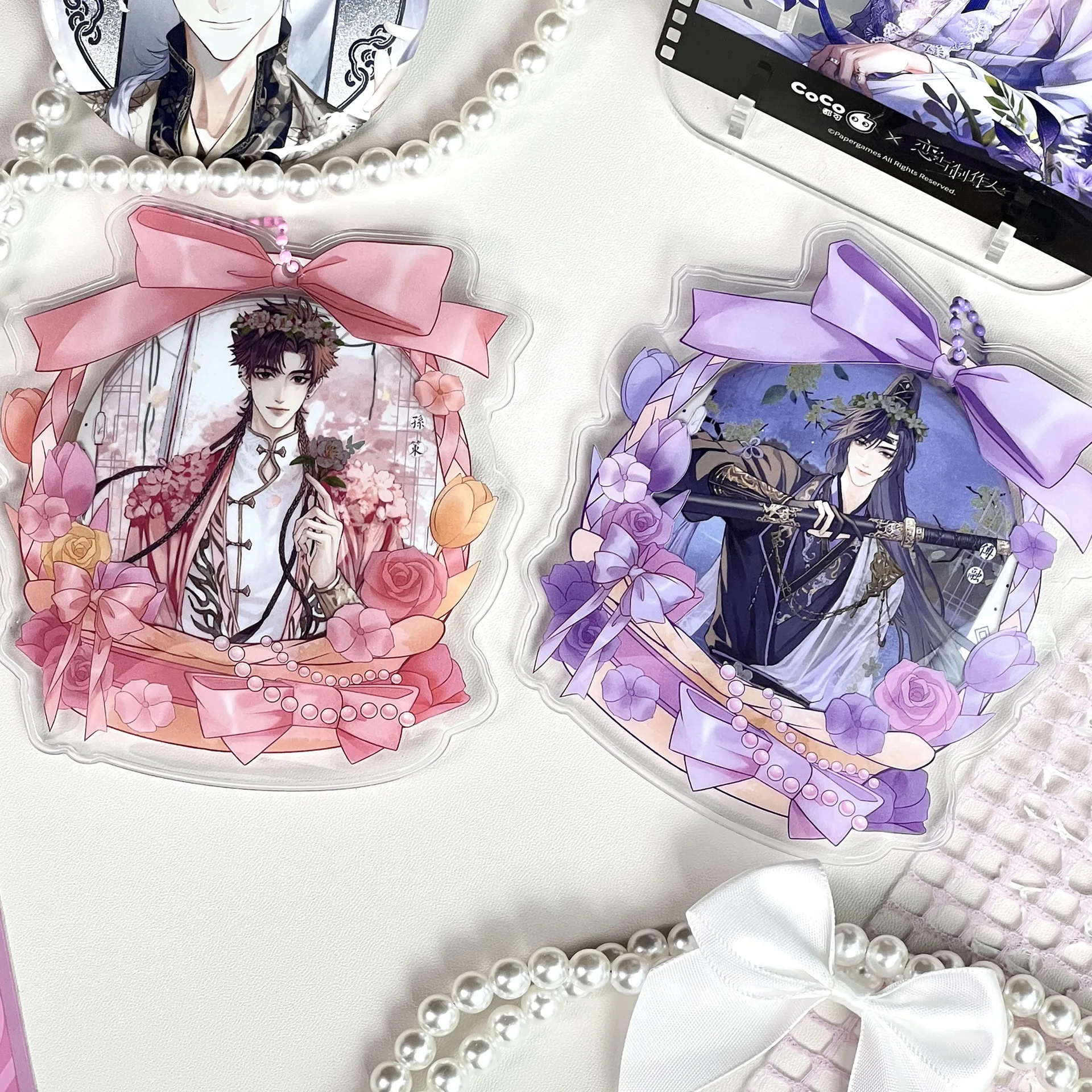Italife Anime Badge Card Keychain Candy Bag Hanger for Pin Card Dolls Itabag Decoration Accessories Clear Protective Cover H313