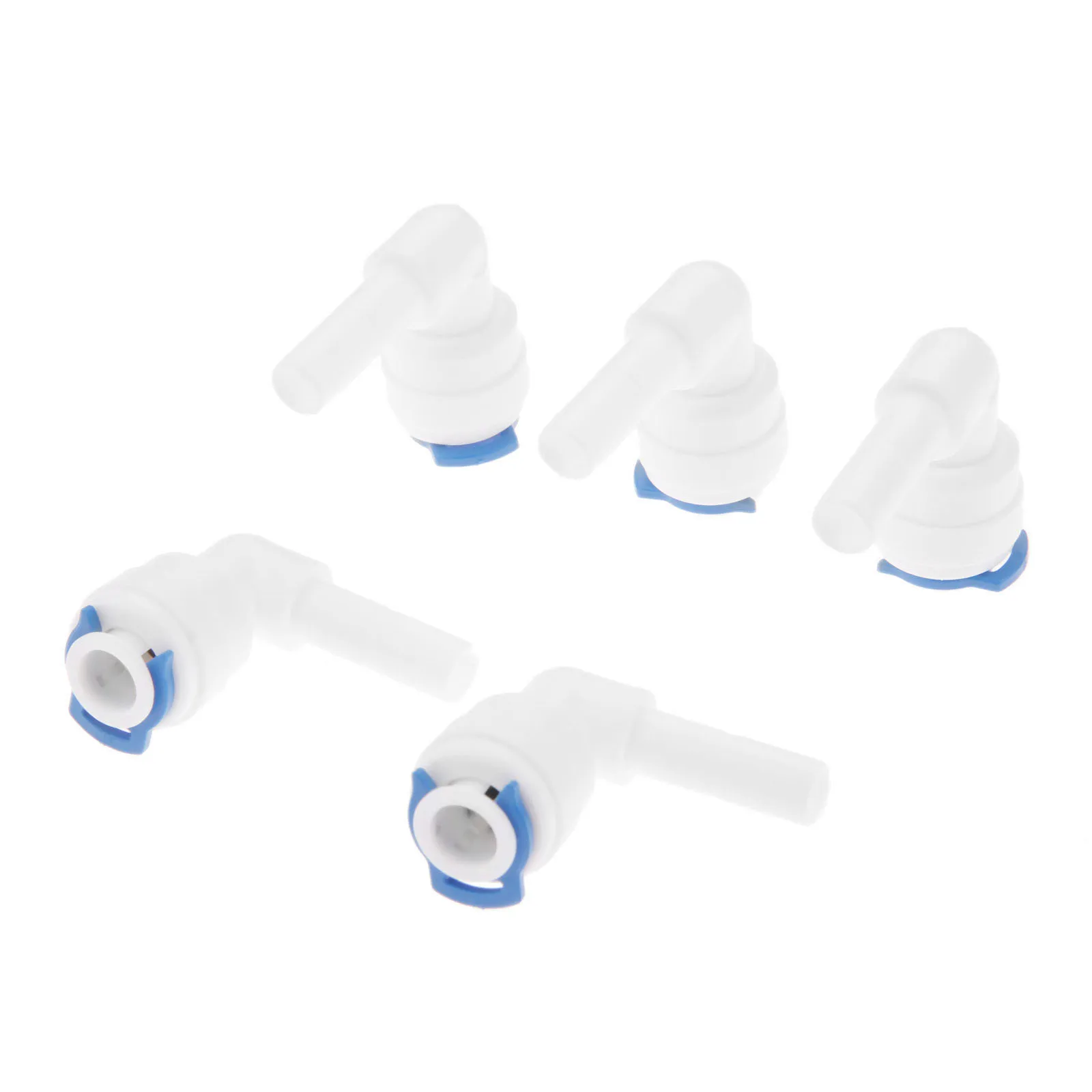 RO Water Plastic Pipe Fitting Elbow 1/4" Hose Connection To 1/4" Pipe Reverse Osmosis Aquarium System Quick Coupling 5 Pcs hose pipe fitting pipe fitting water pipe fitting