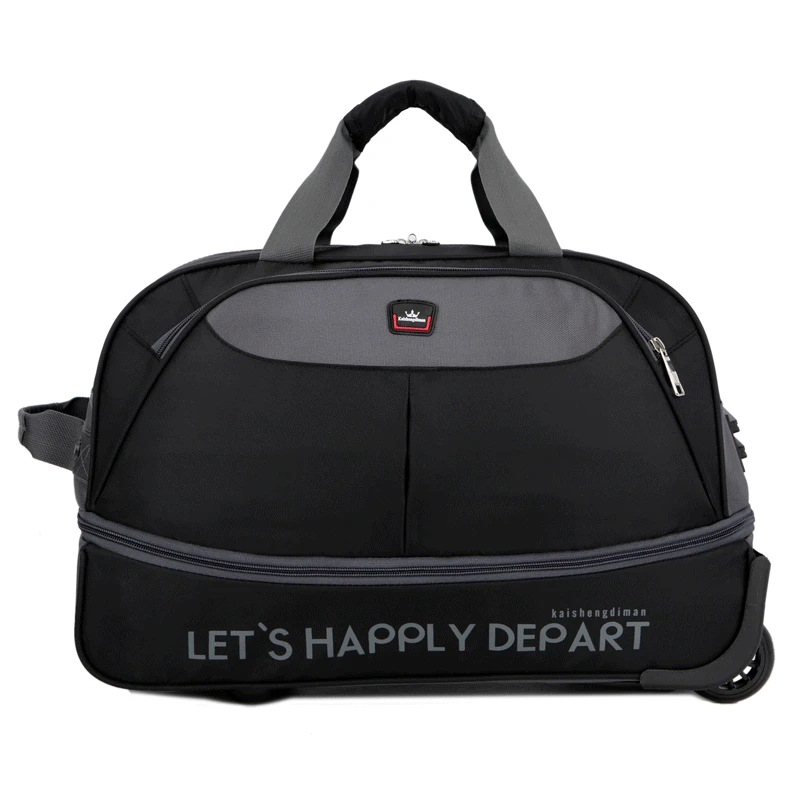 Rolling Luggage Trolley Travel Trolley Bags with Wheels for Men Women
