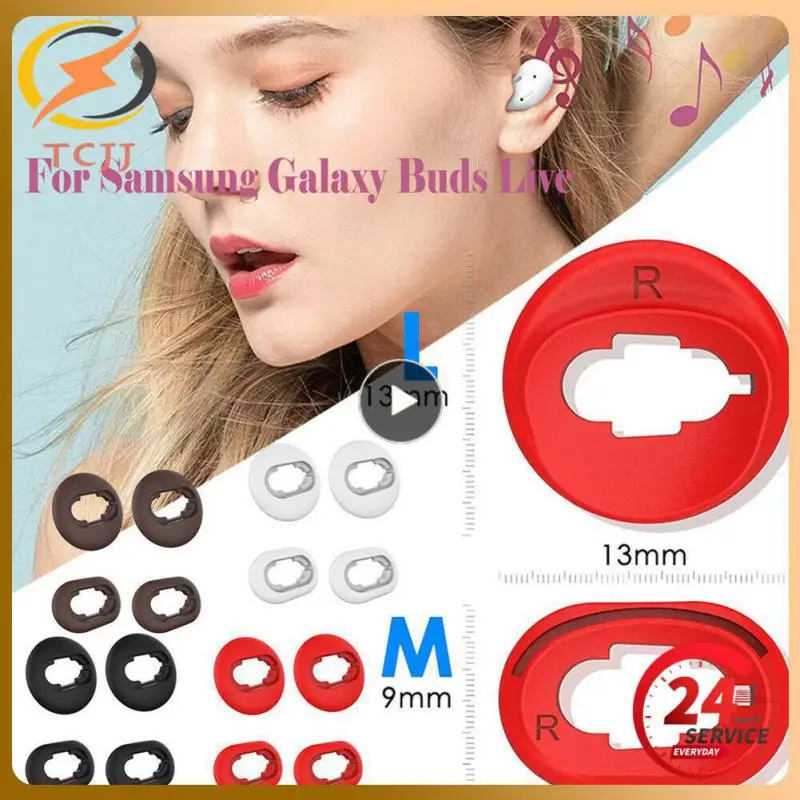 

Soft Silicone Earbuds Cover Eartips Ear Earplugs for S-AMSUNG -Galaxy Buds live Wireless Earphones