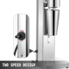 VEVOR Milkshake Maker Kit Stainless Steel Electric 180W Single Head 800ml Cup Silver Milkshake Maker Machine 2 Speed Adjustable 5