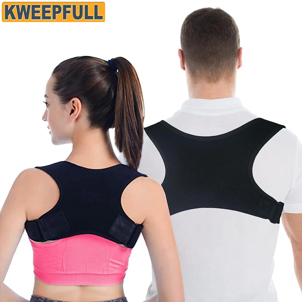 

Back Posture Corrector for Women and Men - Shoulder Brace - Upper Back Support - Back Straightener for Clavicle, Neck, Shoulder