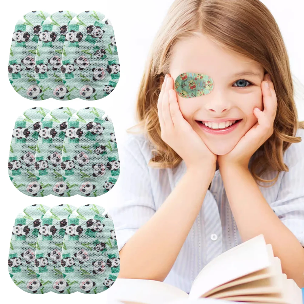 60Pcs Amblyopia Eye Patch Cartoon Medical Lazy Eye Patch for Boys Girls Sterile Pad Strabismu Treatment Vision Care