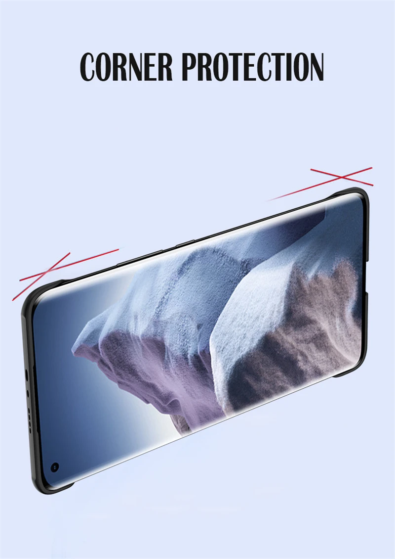 Custodia rigida per PC con retro trasparente senza cornice, per Xiaomi Mi 11 Lite, custodia 11T, 11 Ultra Pro, antiurto, ultra sottile_voghion.com