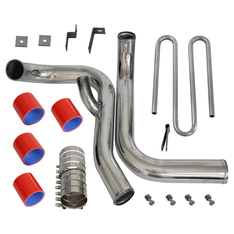Nuovo Disegno Intercooler Piping Kit Misura Per Mitsubishi Galant Vr-4 96-02 Vr4 Blu/Rosso/Nero