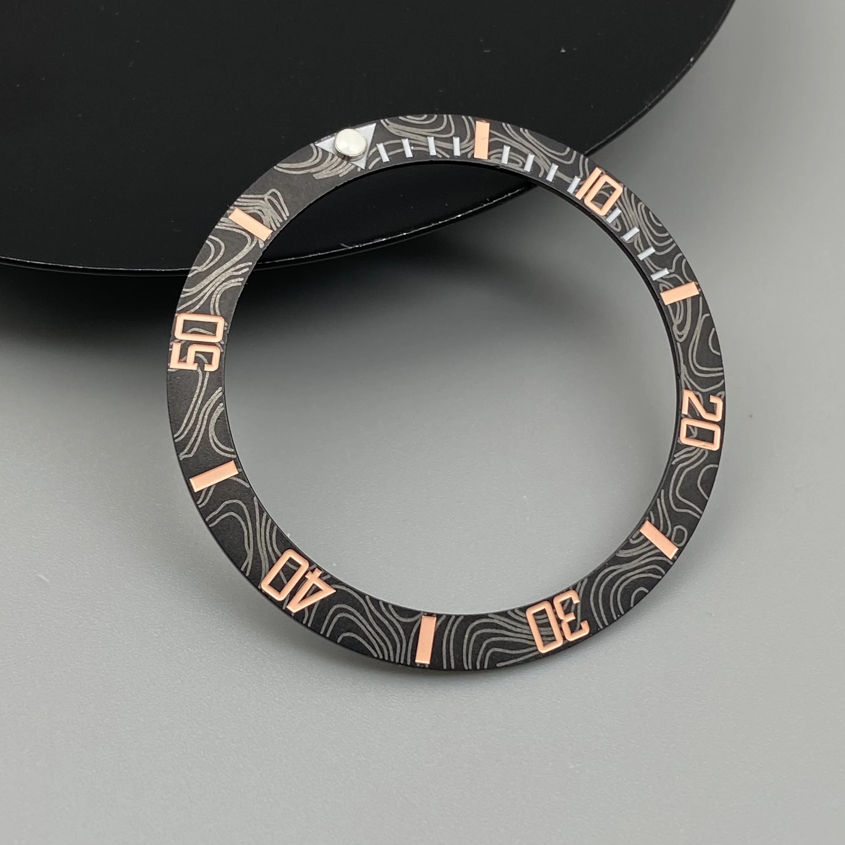 Ceramic & Aluminum Bezel GMT Diving Watch Insert for 40mm Watch Case Replacement