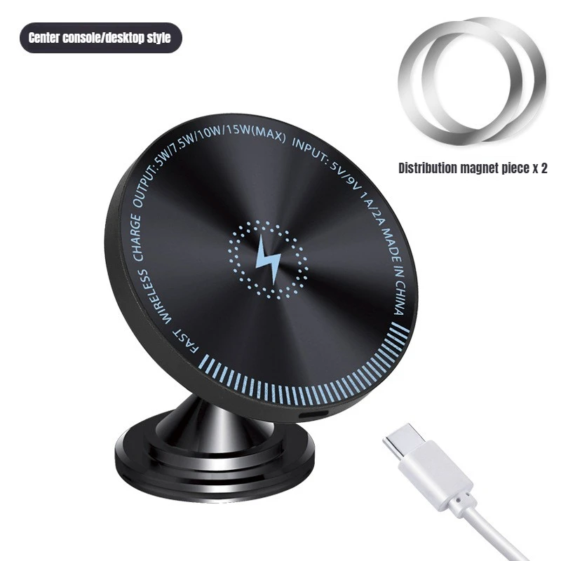 Premium 15W Magnetic Wireless Car Charger with Fast Charging Air Vent Mount