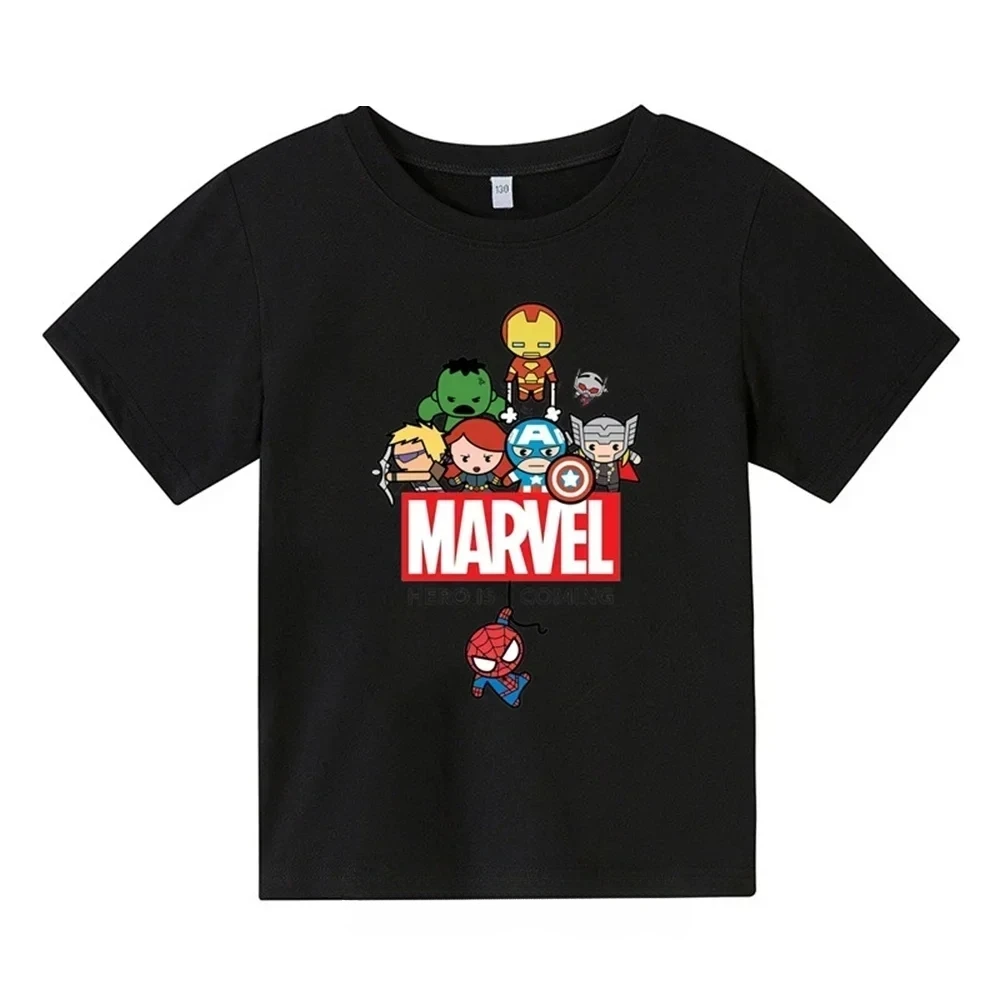 thumbnail image 1 of Camiseta estampada de dibujos animados de Spider Man para niños y niñas de 2 a 14 años, camiseta informal de manga corta de verano para niños, 1 of 5