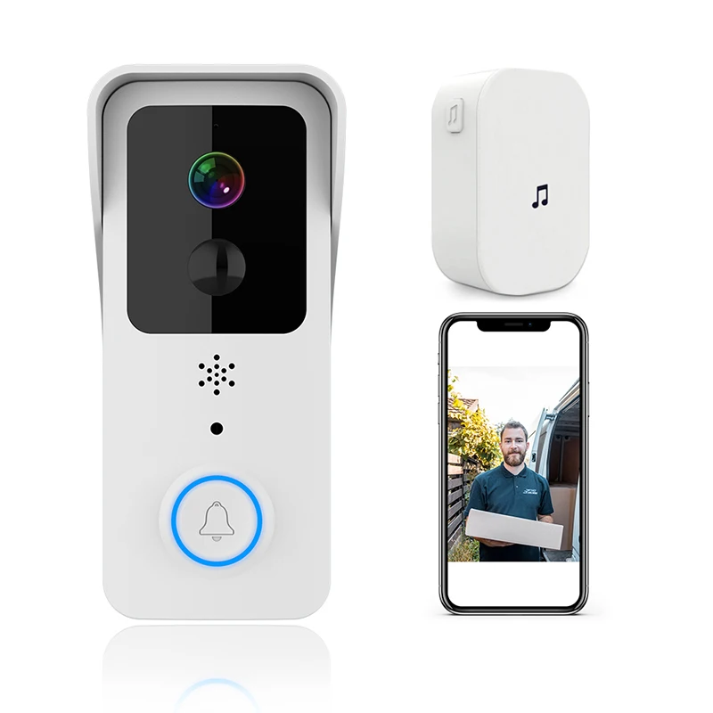Tuya Video Doorbell 2.4GHz/5G Dual WiFi Outdoor Door bell Waterproof AC