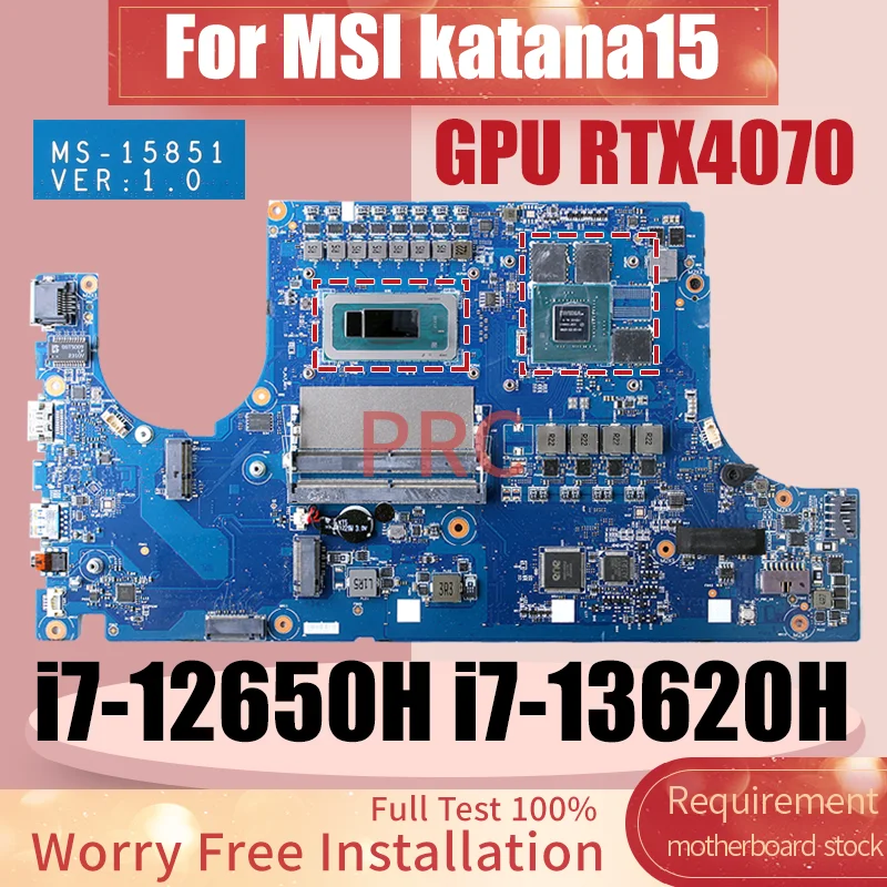 ミヤト MS-15851 For MSI katana 15 GF66 Laptop Motherboard i7-12650H i7