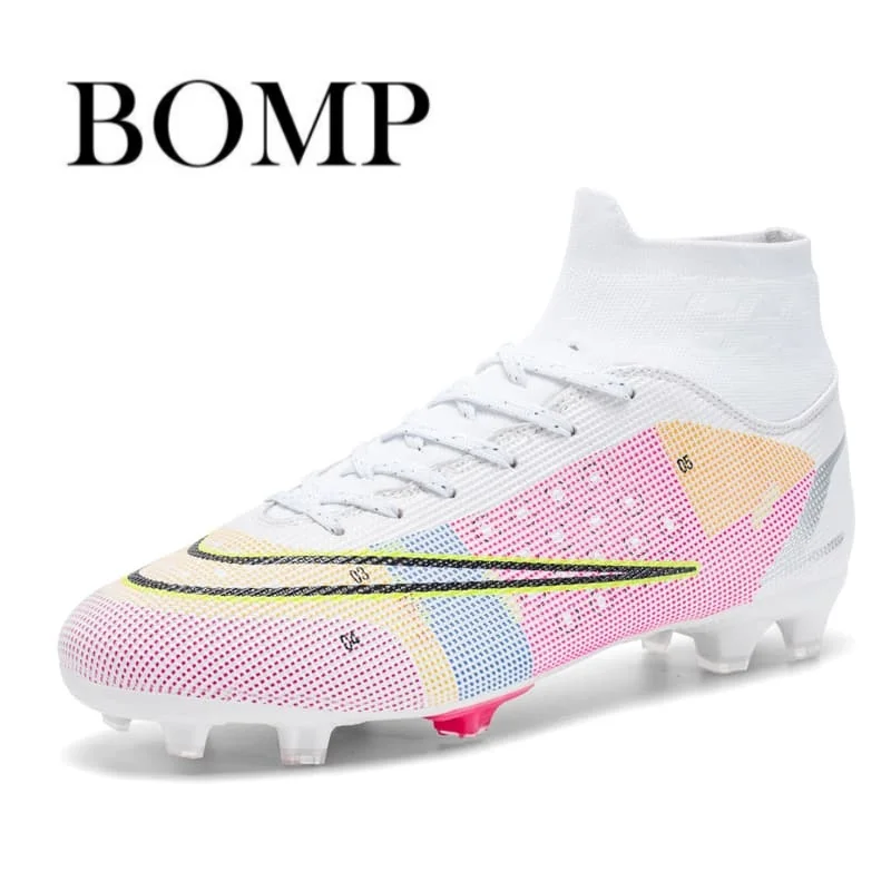 Rainbow men's and women's soccer shoes outdoor training football boots